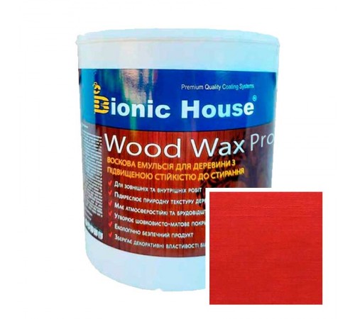 Краска для дерева WOOD WAX PRO бесцветная база Bionic-House 2,5л Барбарис