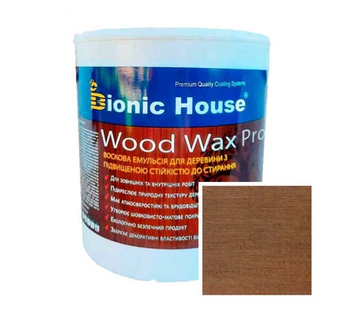 Краска для дерева WOOD WAX PRO безКолірна база Bionic-House 2,5л Тауп