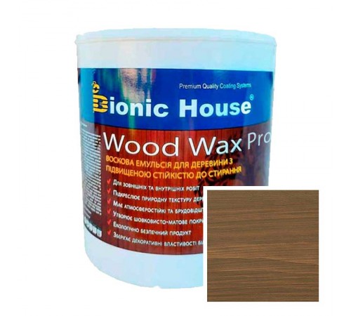 Краска для дерева WOOD WAX PRO бесцветная база Bionic-House 2,5л.