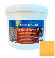 Краска для дерева WOOD WAX PRO бесцветная база Bionic-House 10л Светлый дуб