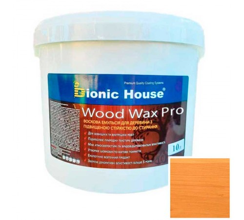 Краска для дерева WOOD WAX PRO безКолірна база Bionic-House 10л Дуб