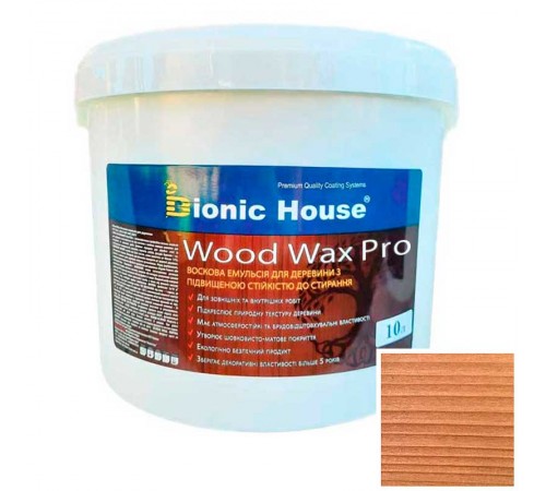 Краска для дерева WOOD WAX PRO безКолірна база Bionic-House 10л Клен