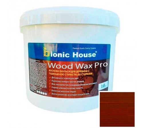 Краска для дерева WOOD WAX PRO бесцветная база Bionic-House 10л Шоколад