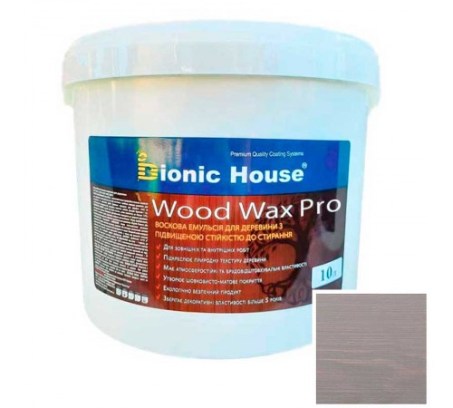 Краска для дерева WOOD WAX PRO бесцветная база Bionic-House 10л