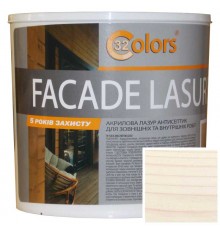 Фарба-блакитна для дерева фасадна побутова 32 COLOR 0,8л Жасмін