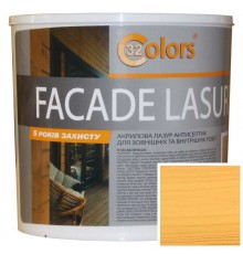 Фарба-блакитна для дерева фасадна побутова 32 COLOR 0,8л Світлий дуб