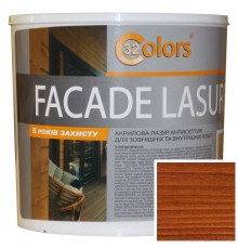 Фарба-блакитна для дерева фасадна побутова 32 COLOR 0,8л Коньяк