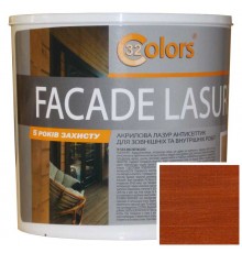 Фарба-блакитна для дерева фасадна побутова 32 COLOR 0,8л Каштан