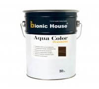 Краска для дерева Bionic-House Aqua Color UV-protect 10л Палисандр А111