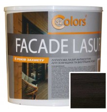 Краска голубая для дерева бытовая фасадная 32 COLOR 0,8л Черный