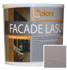 Фарба-блакитна для дерева фасадна побутова 32 COLOR 0,8л Попіл