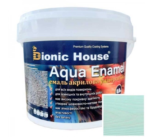 Фарба-емаль для дерева Bionic-House Aqua Enamel 0,8л Мальдіви Фарба-емаль для дерева Bionic-House Aqua Enamel 0,8л Мальдіви