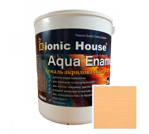 Фарба-емаль для дерева Bionic-House Aqua Enamel 2,5л Фарба-емаль для дерева Bionic-House Aqua Enamel 2,5л