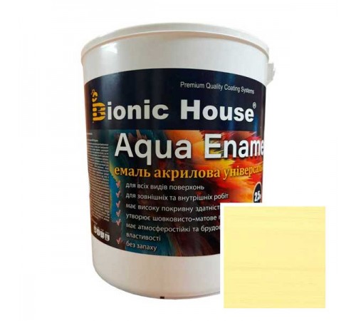 Фарба-емаль для дерева Bionic-House Aqua Enamel 2,5л Фарба-емаль для дерева Bionic-House Aqua Enamel 2,5л