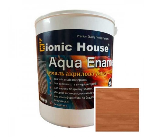 Краска-эмаль для дерева Bionic-House Aqua Enamel 2,5л Моко