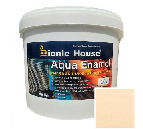 Краска-эмаль для дерева Bionic-House Aqua Enamel 10л Краска-эмаль для дерева Bionic-House Aqua Enamel 10л