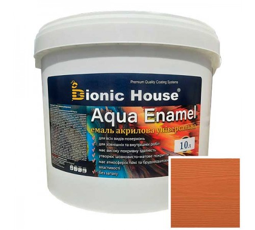 Краска-эмаль для дерева Bionic-House Aqua Enamel 10л Моко