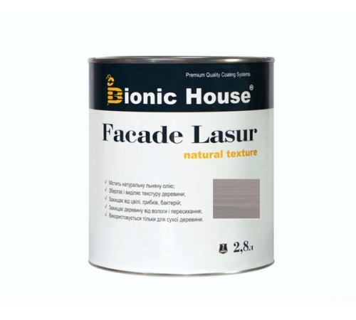 Поставщик: Город: Киев FACADE LASUR Bionic-House 2,8 л Пепел А117