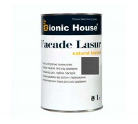 Краска для дерева FACADE LASUR Bionic-House 1л Арт Грей