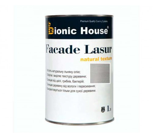 Поставщик: Город: Киев FACADE LASUR Bionic-House 1л Белый Мрамор