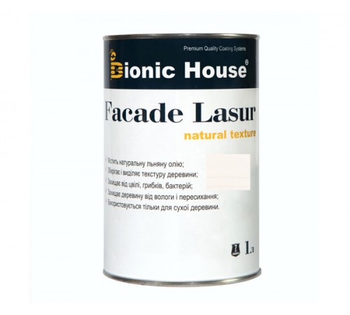 Поставщик: Город: Киев FACADE LASUR Bionic-House 1л Белый А101