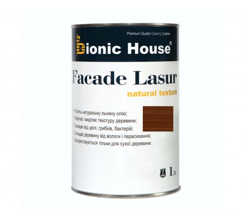 Поставщик: Город: Киев FACADE LASUR Bionic-House 1л Орех А110