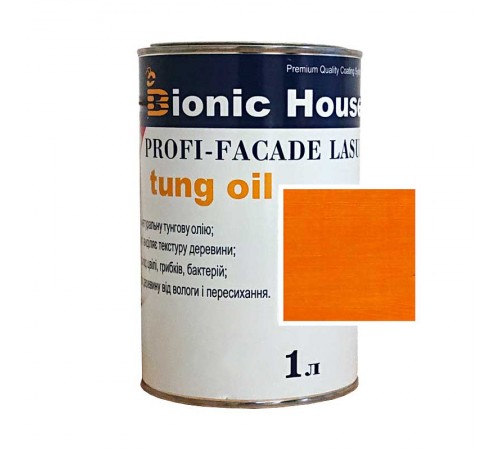 Краска для дерева PROFI-FACADE LASUR tung oil 1л