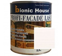 PROFI-FACADE LASUR farba do drewna olej tungowy 2,8L biała