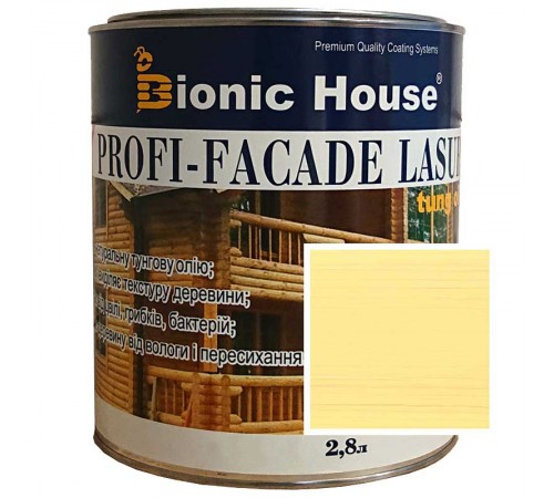 Краска для дерева PROFI-FACADE LASUR tung oil 2,8л