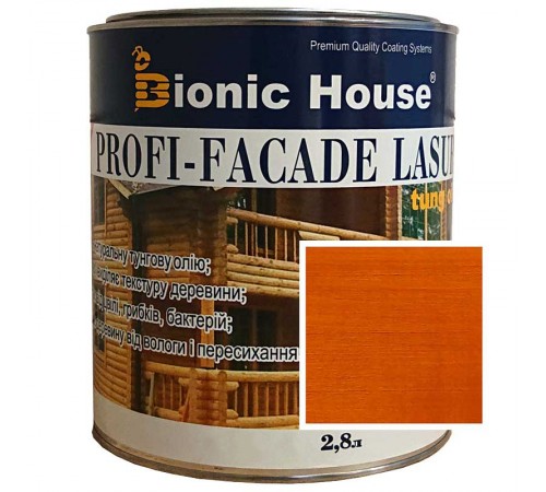 Краска для дерева PROFI-FACADE LASUR tung oil 2,8л