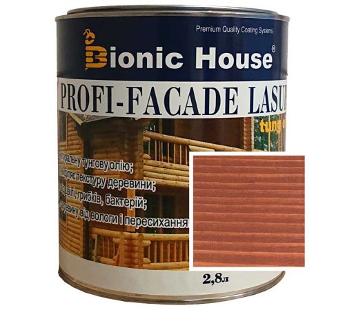 Краска для дерева PROFI-FACADE LASUR tung oil 2,8л