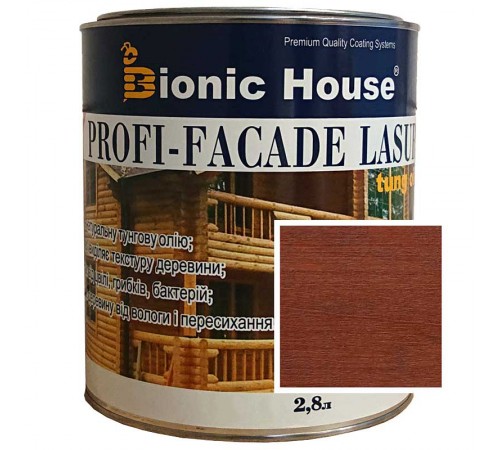 Краска для дерева PROFI-FACADE LASUR tung oil 2,8л