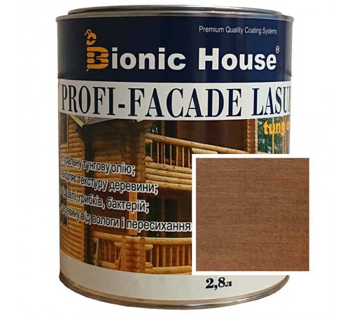 Краска для дерева PROFI-FACADE LASUR tung oil 2,8л.