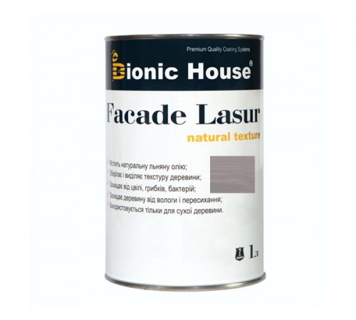 Поставщик: Город: Киев FACADE LASUR Bionic-House 1л Пепел А117