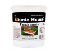 Лак Для зовнішніх робіт по дереву Joncryl Bionic-House 2,5л Безбарвний Глянцевий
