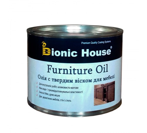 Олія для меблів з твердим воском Furniture Oil 0,5л Безбарвний