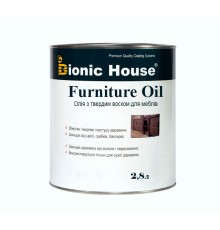 Олія для меблів з твердим воском Furniture Oil 2,8л Безбарвний