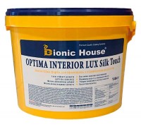 Optima Interior Lux silk touch - Зносостійка інтер'єрна фарба з шовковистою поверхнею Bionic-House 14кг Біла будь-який RAL відтінок на замовлення