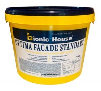 Optima Facade Standard - Farba akrylowa do elewacji mineralnych Bionic-House 14 kg Biała, dowolny odcień RAL na życzenie