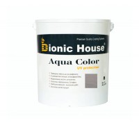 Краска для дерева Bionic-House Aqua Color UV-protect 2,5л Попіл А117