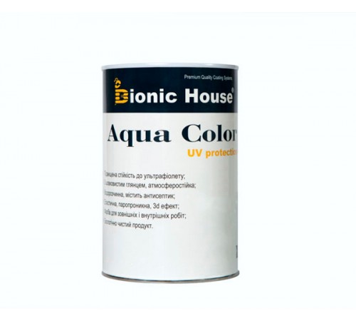 Краска для дерева Bionic-House Aqua Color UV-protect 0,8л Краска для дерева Bionic-House Aqua Color UV-protect 0,8л