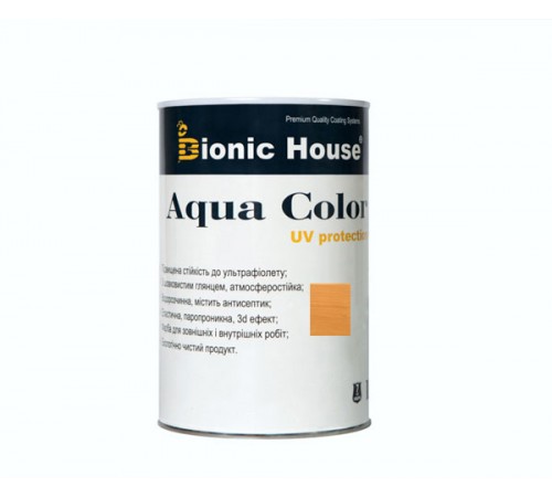 Краска для дерева Bionic-House Aqua Color UV-protect 0,8 л Дуб А105 Краска для дерева Bionic-House Aqua Color UV-protect 0,8 л Дуб А105