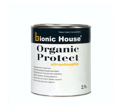 Антисептик для дерева ORGANIC PROTECT OIL Bionic-House 2,8л Бесцветный