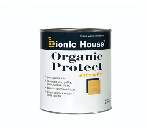 Антисептик для деревини ORGANIC PROTECT Bionic-House 2,8л Безбарвний