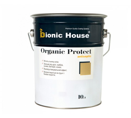 Антисептик для деревини ORGANIC PROTECT Bionic-House 10л Безбарвний