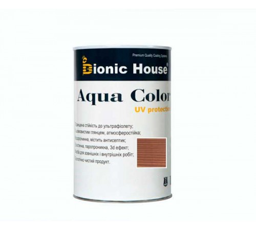 Краска для дерева Bionic-House Aqua Color UV-protect 0,8л