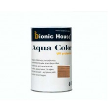 Краска для дерева Bionic-House Aqua Color UV-protect 0,8л Золотой Орех.