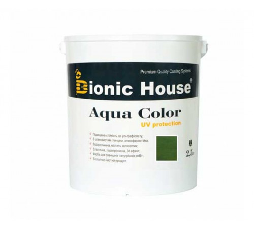 Фарба для дерева Bionic-House Aqua Color UV-protect 2,5л