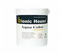 Краска для дерева Bionic-House Aqua Color UV-protect 2,5л Белый дуб