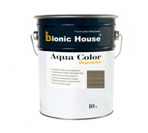 Краска для дерева Bionic-House Aqua Color UV-protect 10л. Краска для дерева Bionic-House Aqua Color UV-protect 10л.